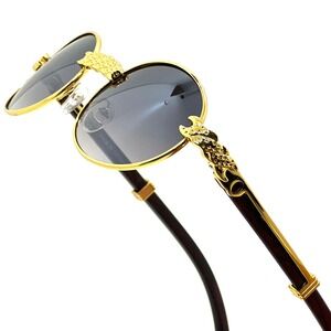 Men Sunglasses Black Gradient Lens UV400 Protect Street Hip Hop Wear Gafas Style